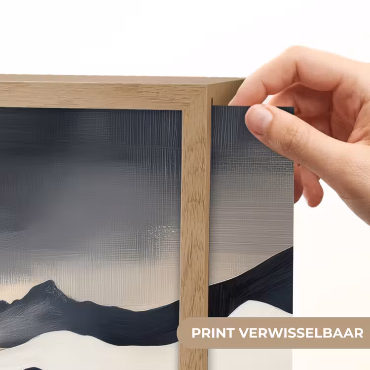Lightbox - Wandlamp - Bergen - Donkerblauw - Landschap — 5