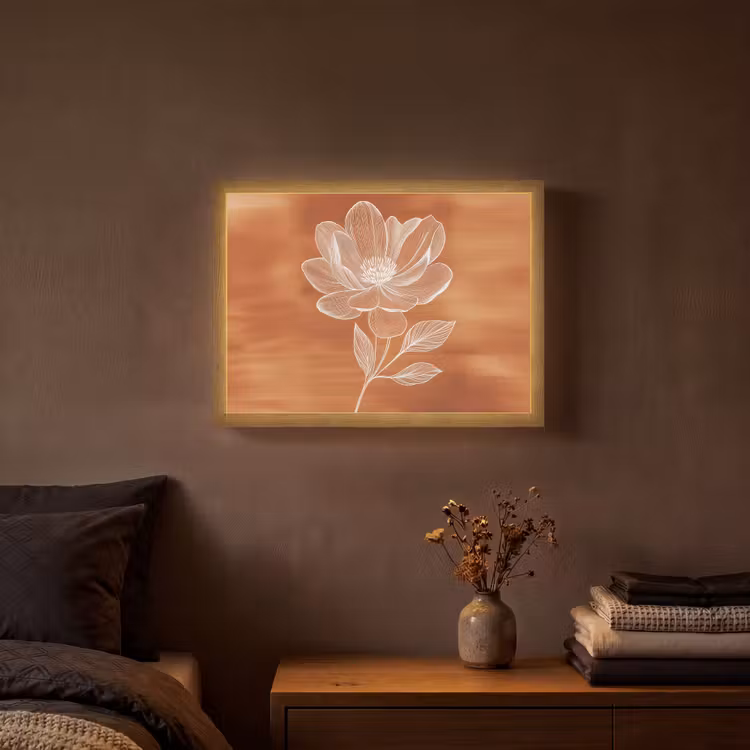 Lightbox - Wandlamp - Bloem - Minimalistisch - Wit — 3