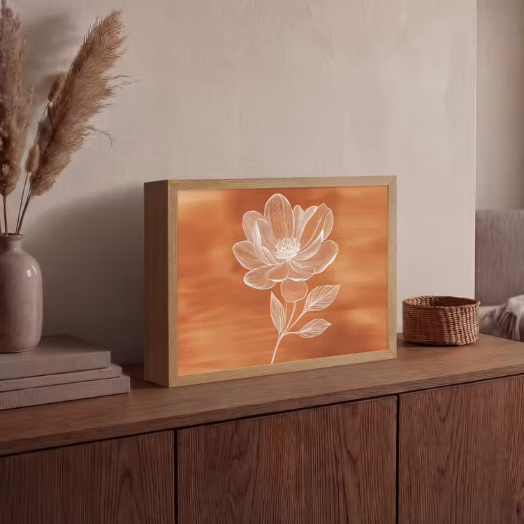 Lightbox - Wandlamp - Bloem - Minimalistisch - Wit — 4