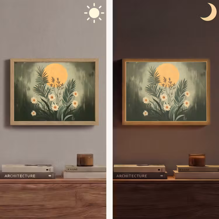 Lightbox - Wandlamp - Bloemen - Bladeren - Zon - Groen — 6