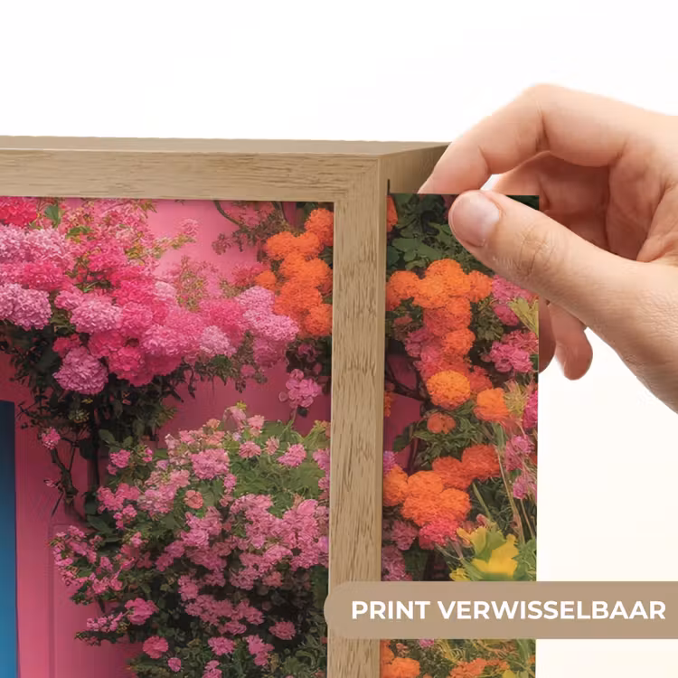 Lightbox - Wandlamp - Bloemen - Deur - Roze — 5