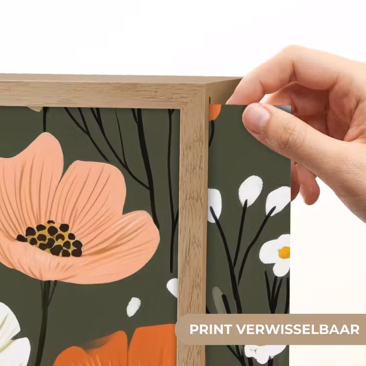 Lightbox - Wandlamp - Bloemen - Illustratie - Groen — 5