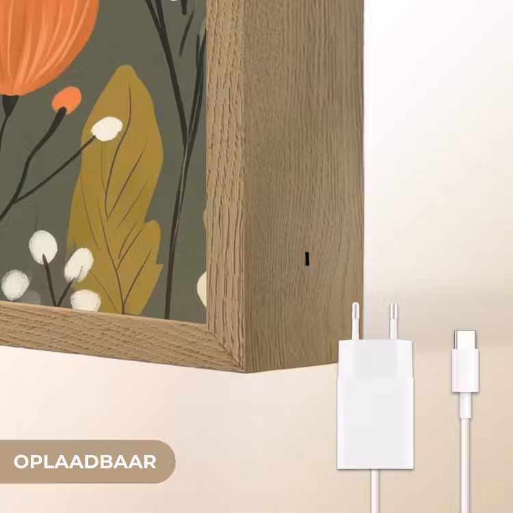 Lightbox - Wandlamp - Bloemen - Illustratie - Groen — 7