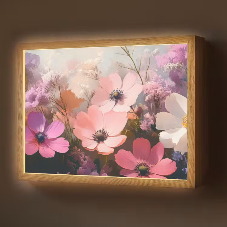Lightbox - Wandlamp - Bloemen - Kleurrijk - Bloei — 1