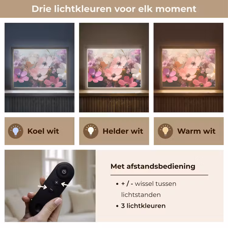 Lightbox - Wandlamp - Bloemen - Kleurrijk - Bloei — 8