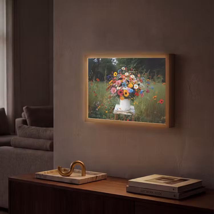 Lightbox - Wandlamp - Bloemen - Krukje - Gieter - Veld — 2