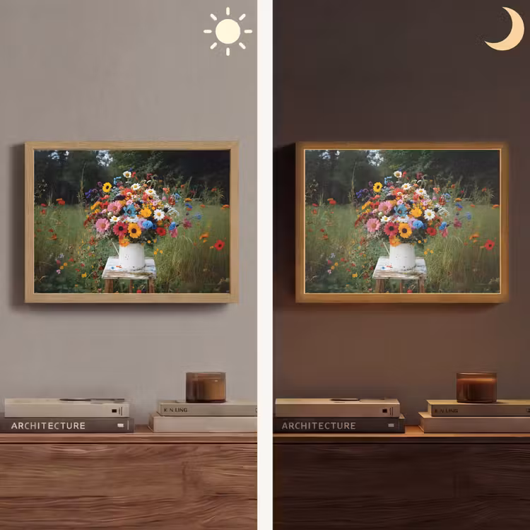 Lightbox - Wandlamp - Bloemen - Krukje - Gieter - Veld — 6
