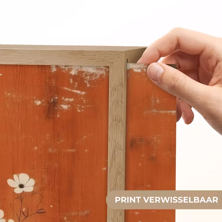Lightbox - Wandlamp - Bloemen - Wit - Subtiel - Roestkleur — 5