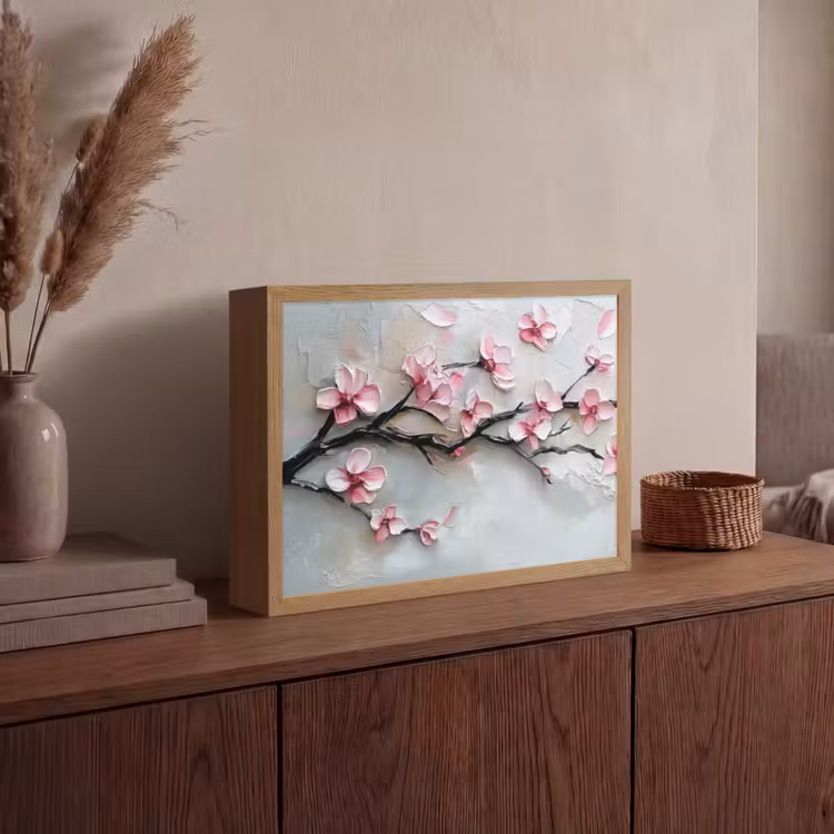 Lightbox - Wandlamp - Bloesem - Kunstzinnig - Roze - Sakura — 4