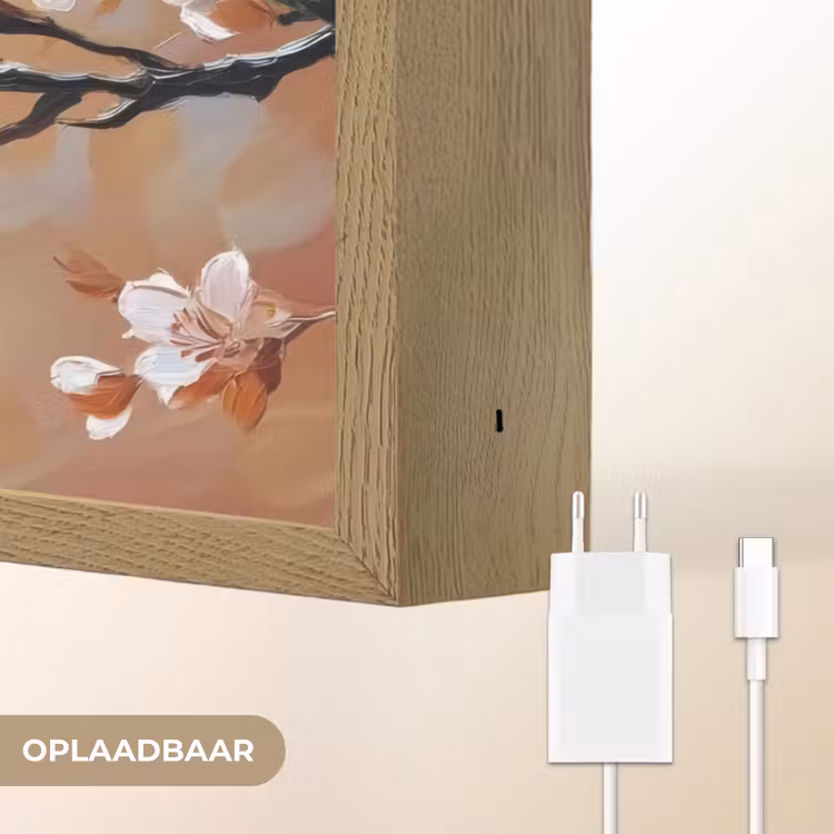 Lightbox - Wandlamp - Bloesemtakken - Schilderachtig - Roze — 7