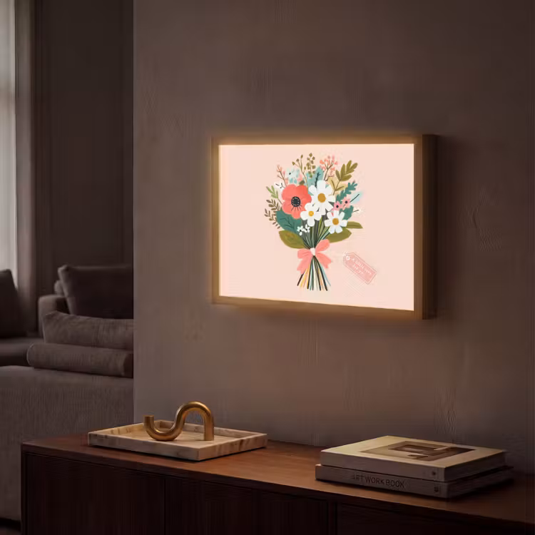 Lightbox - Wandlamp - Boeket - Strikje - Kaartje - Quote — 2