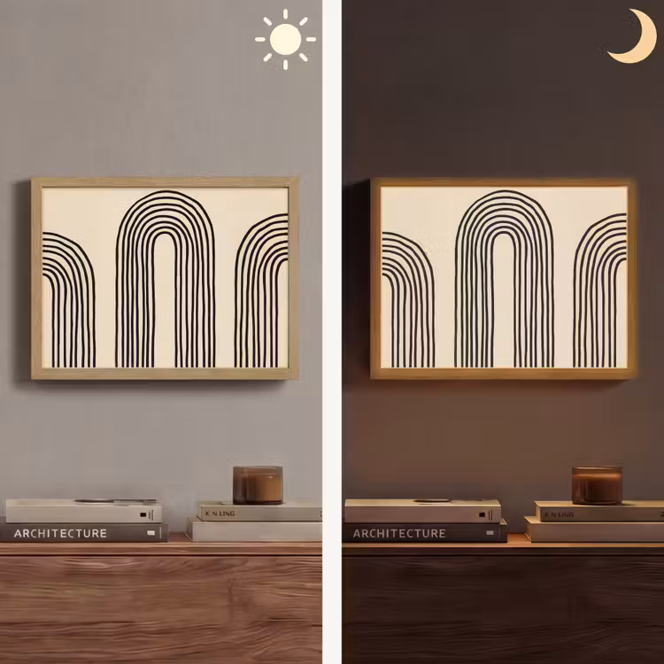 Lightbox - Wandlamp - Boogvormen - Zwart - Strak — 6