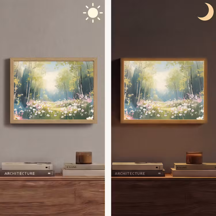Lightbox - Wandlamp - Bos - Schilderstijl - Kleurrijk — 6