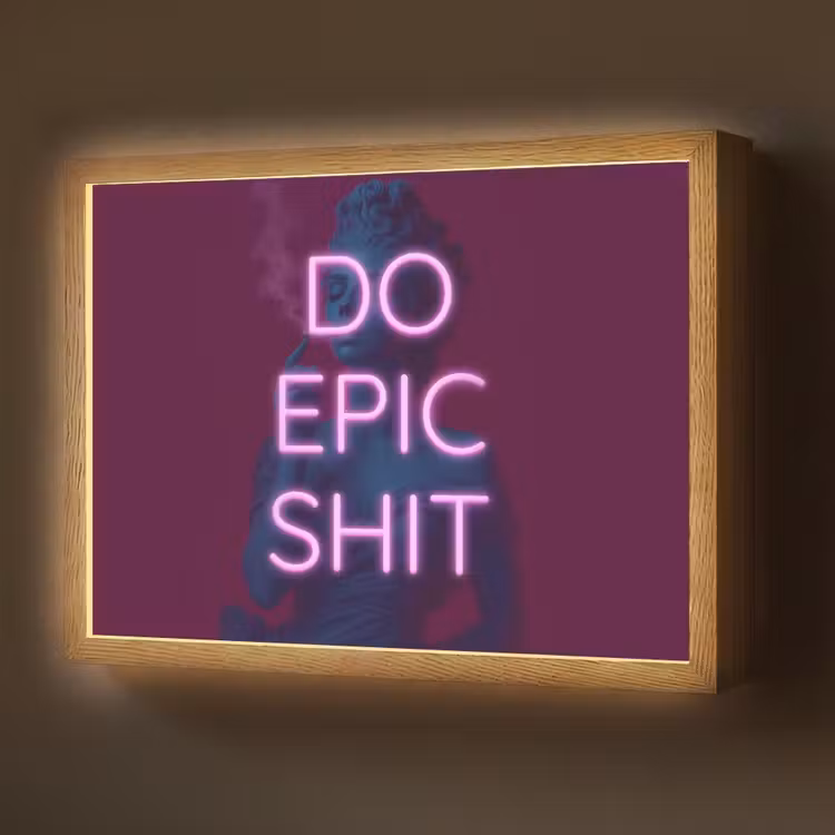 Lightbox - Wandlamp - Buste - Neon - LED - Letters — 1