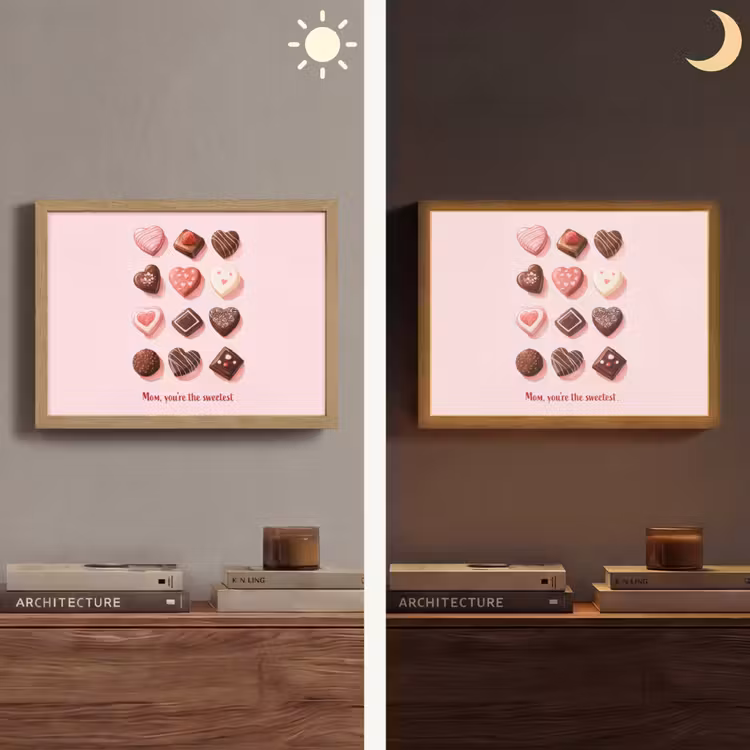 Lightbox - Wandlamp - Chocolaatjes - Hartvormig - Liefste — 6