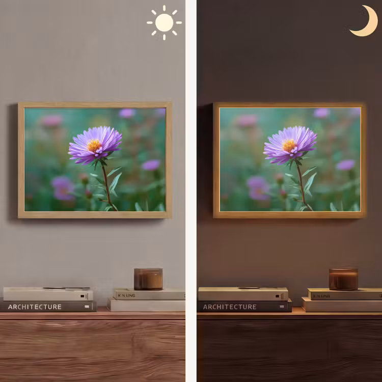 Lightbox - Wandlamp - Aster - Paars - Bloem - Blaadjes — 6