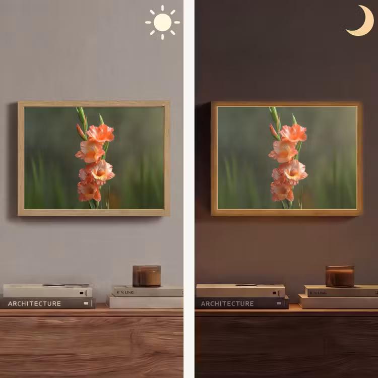 Lightbox - Wandlamp - Bloem - Gladiolen - Zalmroze — 6