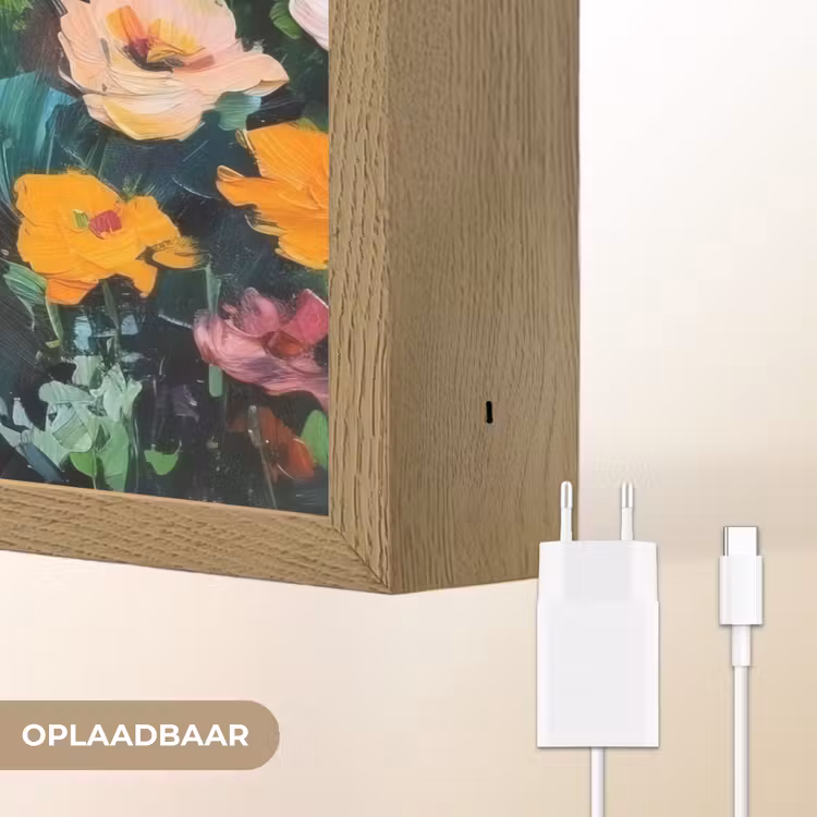 Lightbox - Wandlamp - Bloemen explosie - Heldere kleuren - Vrolijk — 7