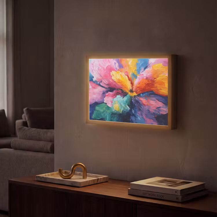 Lightbox - Wandlamp - Bloemexplosie - Veelkleurig - Bewegend — 2