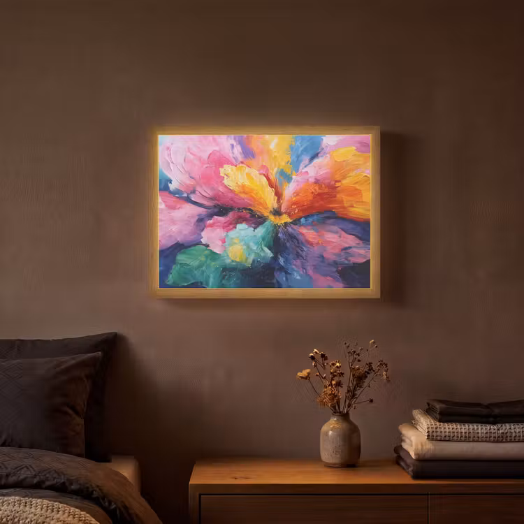 Lightbox - Wandlamp - Bloemexplosie - Veelkleurig - Bewegend — 3