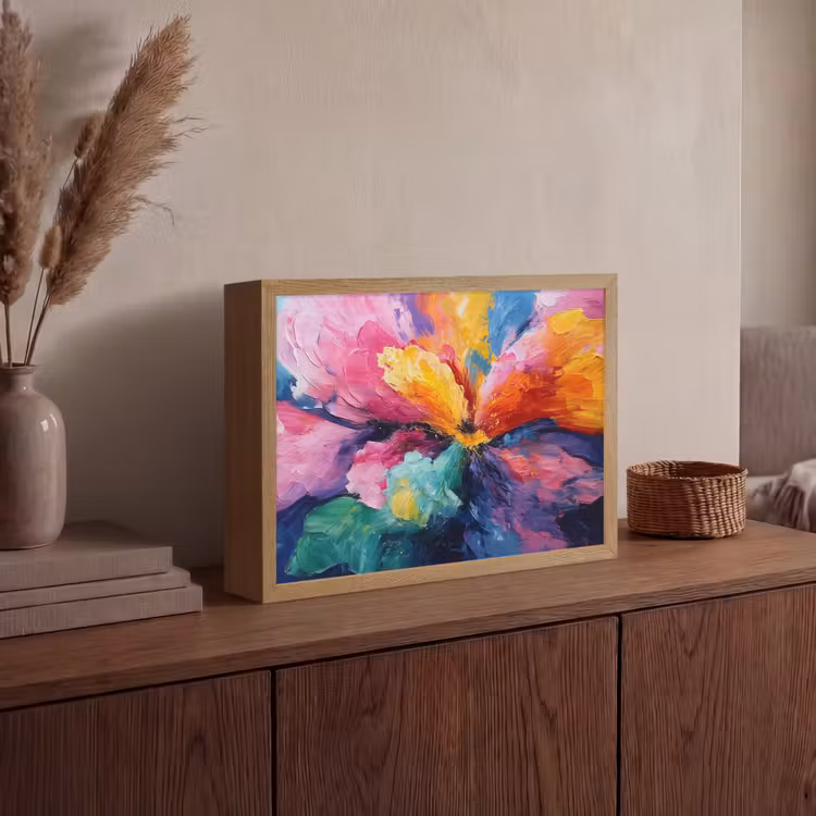 Lightbox - Wandlamp - Bloemexplosie - Veelkleurig - Bewegend — 4