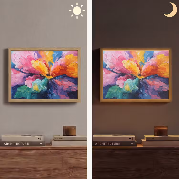Lightbox - Wandlamp - Bloemexplosie - Veelkleurig - Bewegend — 6