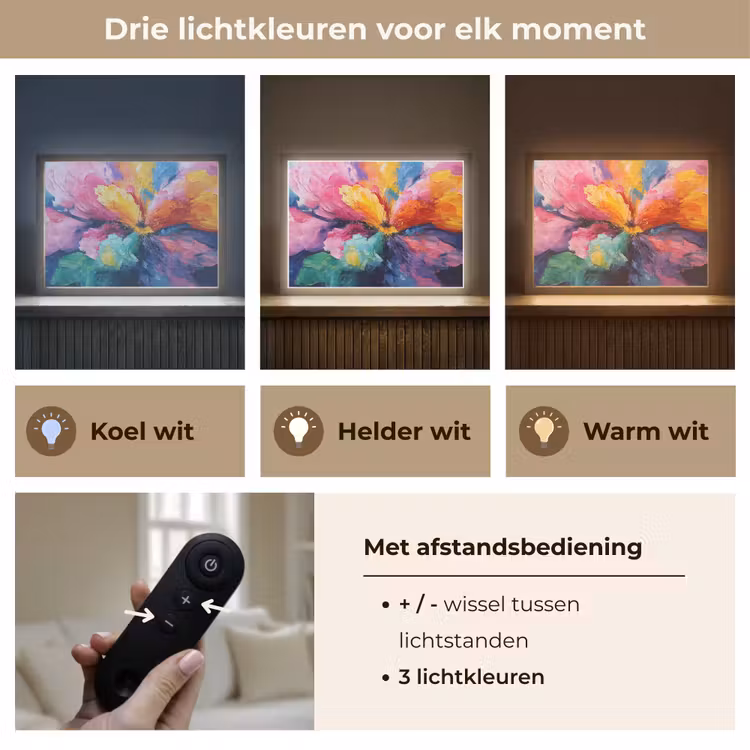 Lightbox - Wandlamp - Bloemexplosie - Veelkleurig - Bewegend — 8