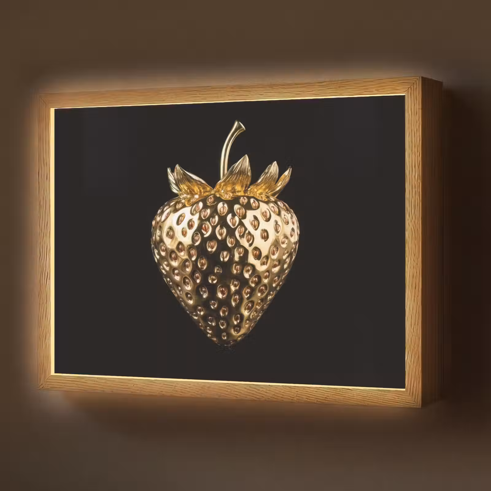 Lightbox - Wandlamp - Aardbei - Goud - Zwart - Chrome — 1