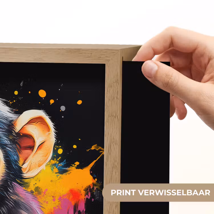 Lightbox - Wandlamp - Aap - Graffiti - Kleurrijk - Bananen - Modern — 5