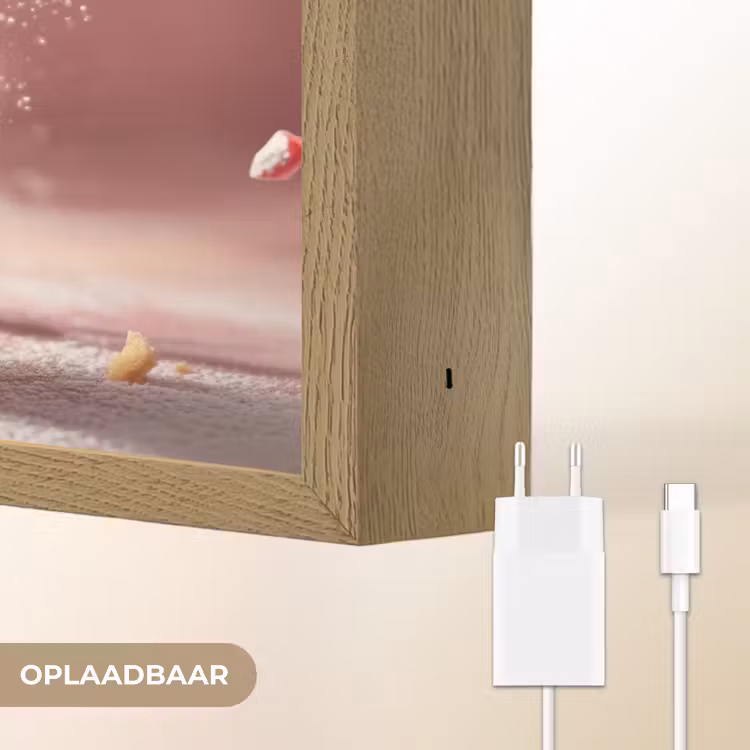 Lightbox - Wandlamp - Aardbei - Taart- Eten - Roze — 7