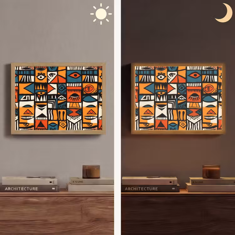 Lightbox - Wandlamp - Abstract - Gezichten - Mozaïek — 6