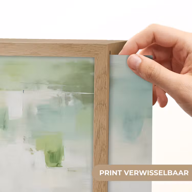 Lightbox - Wandlamp - Abstract - Kunst - Wit - Groen - Modern — 5