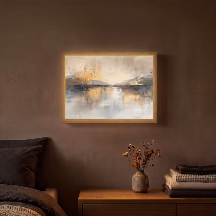 Lightbox - Wandlamp - Abstract - Modern - Beige - Aesthetic - Goud — 3