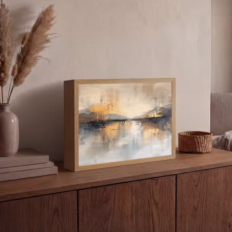 Lightbox - Wandlamp - Abstract - Modern - Beige - Aesthetic - Goud — 4