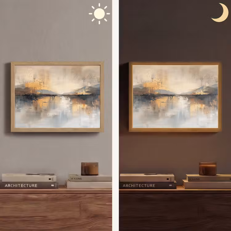Lightbox - Wandlamp - Abstract - Modern - Beige - Aesthetic - Goud — 6