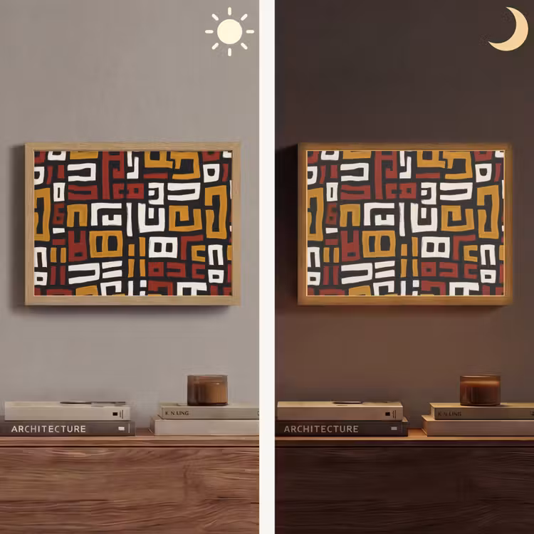 Lightbox - Wandlamp - Abstract - Patroon - Rood — 6