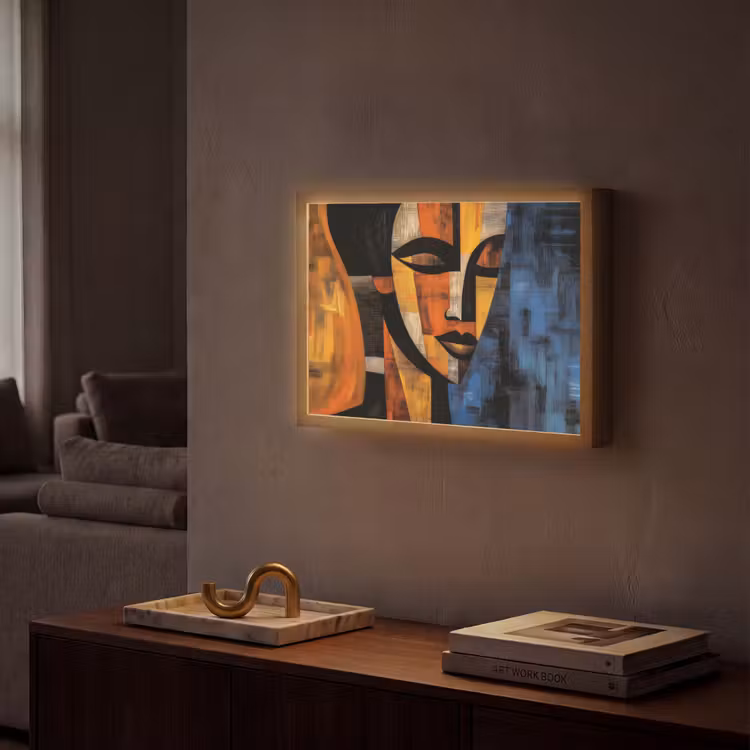 Lightbox - Wandlamp - Abstract - Portret - Kleurvakken — 2