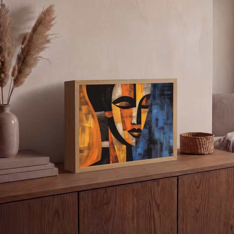 Lightbox - Wandlamp - Abstract - Portret - Kleurvakken — 4