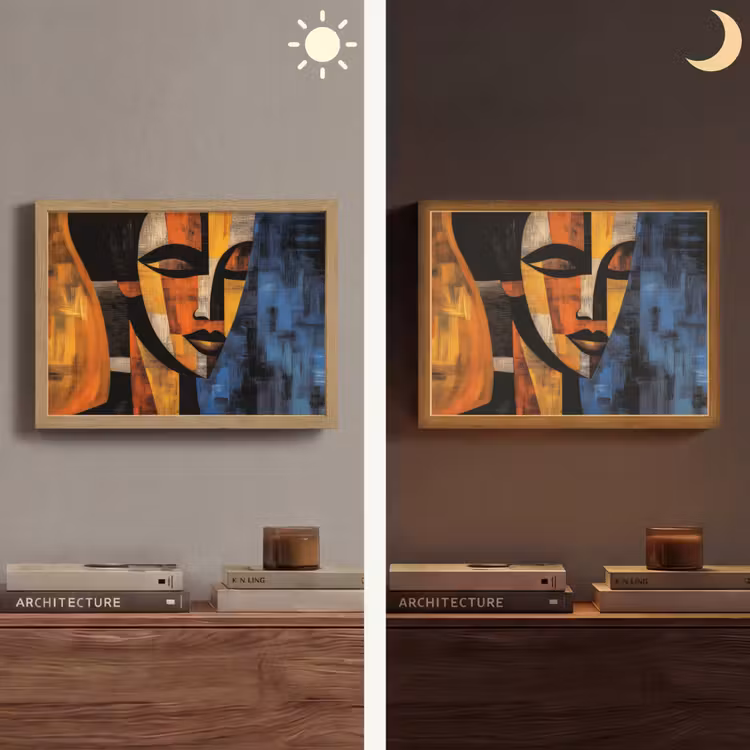 Lightbox - Wandlamp - Abstract - Portret - Kleurvakken — 6