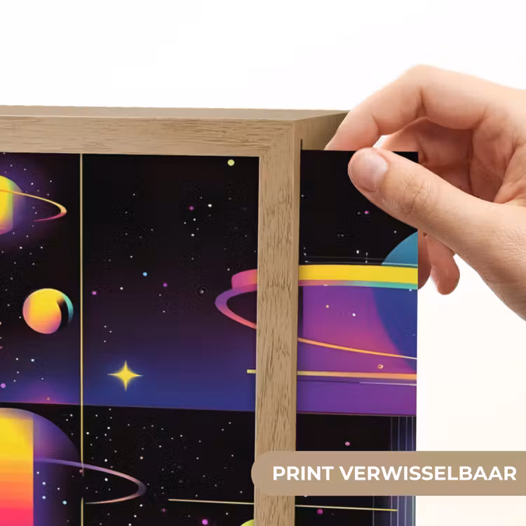 Lightbox - Wandlamp - Abstract - Vormen - Kleurrijk - Lijnen — 5
