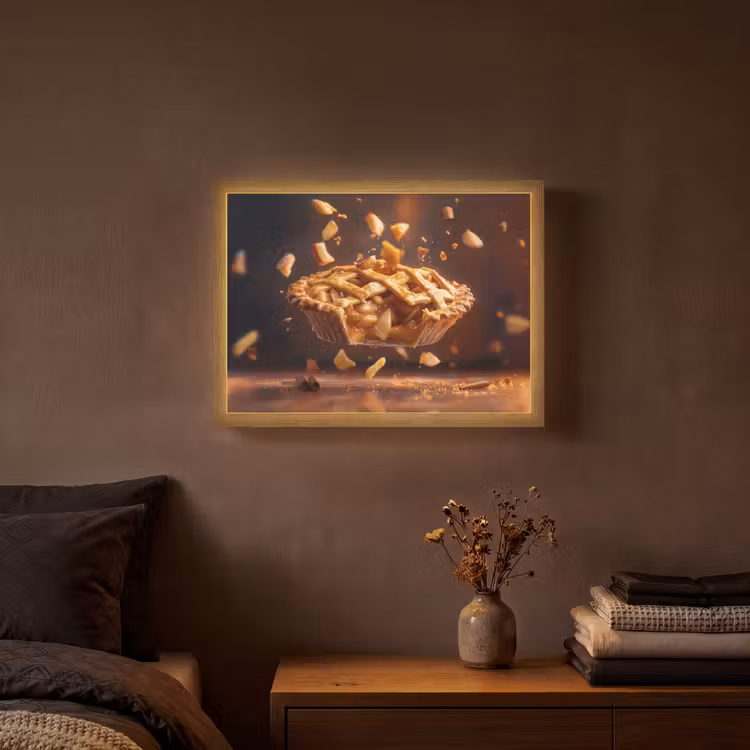 Lightbox - Wandlamp - Appel - Taart - Warm - Eten — 3