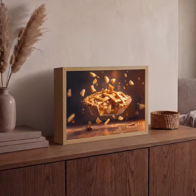 Lightbox - Wandlamp - Appel - Taart - Warm - Eten — 4