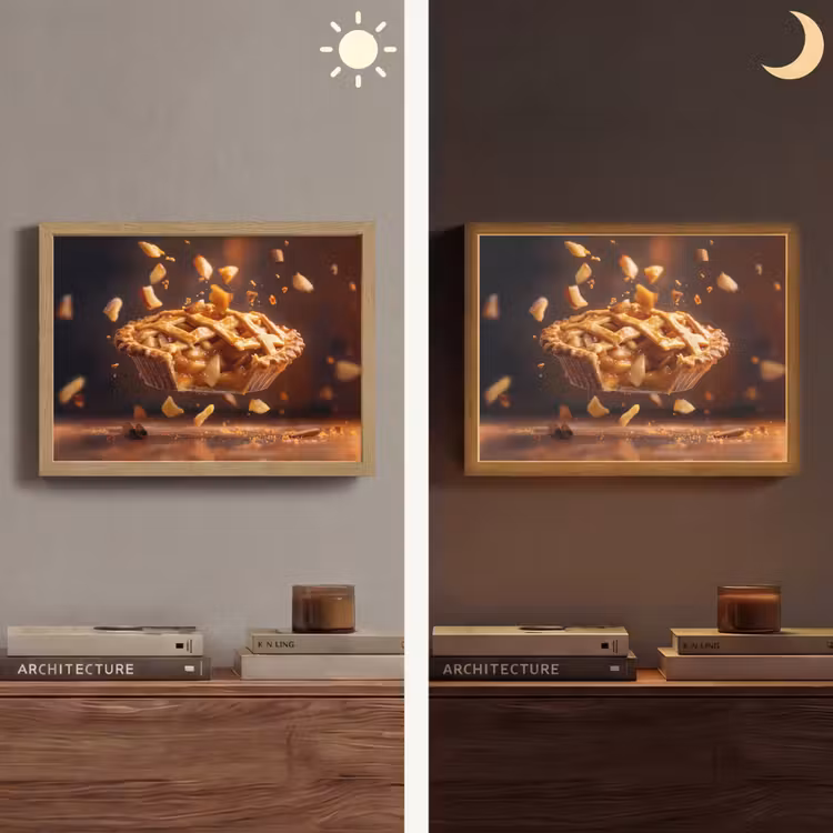 Lightbox - Wandlamp - Appel - Taart - Warm - Eten — 6