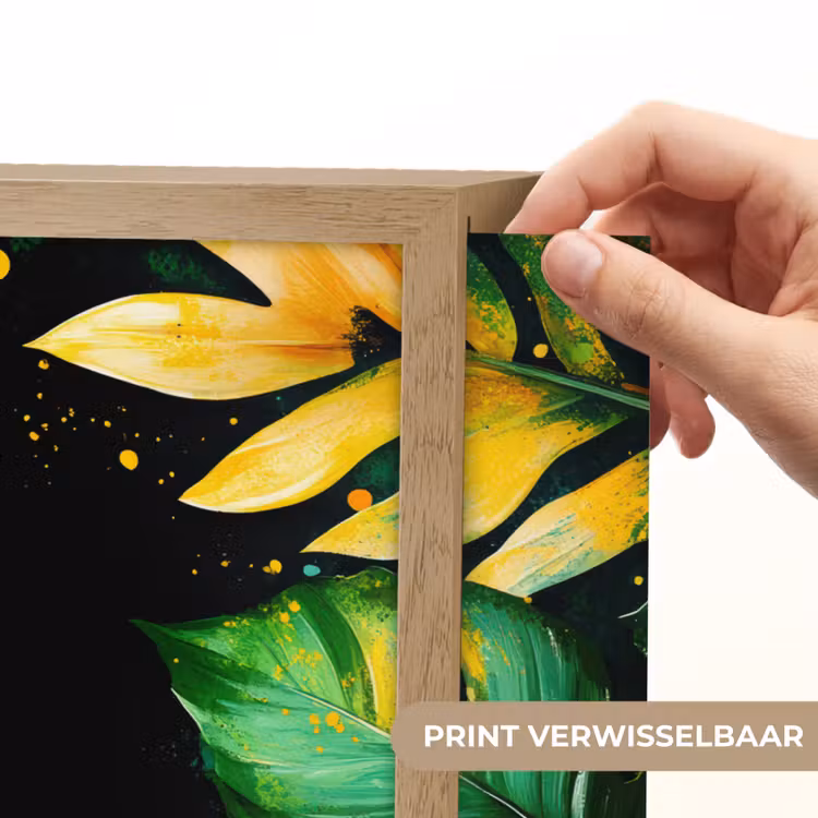 Lightbox - Wandlamp - Bladeren - Groen - Geel - Verf - Jungle — 5