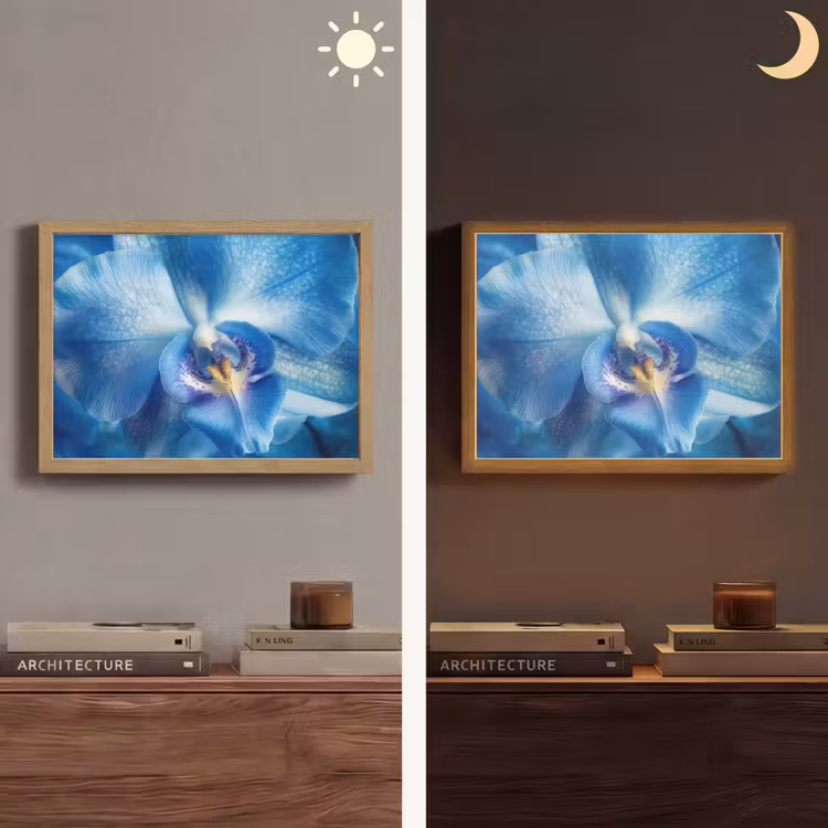 Lightbox - Wandlamp - Blauw - Orchidee - Elegeant — 6