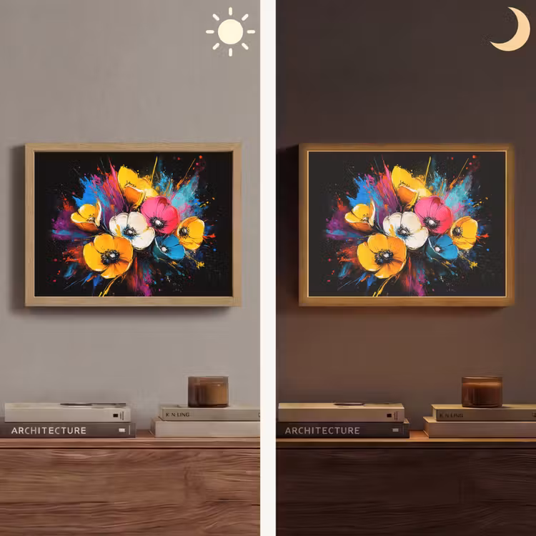 Lightbox - Wandlamp - Bloemen - Kleurrijk - Graffiti - Modern - Boeket — 6