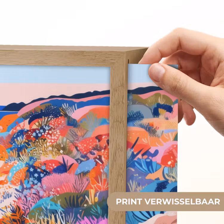 Lightbox - Wandlamp - Bloemenweide - Zee - Zomers — 5
