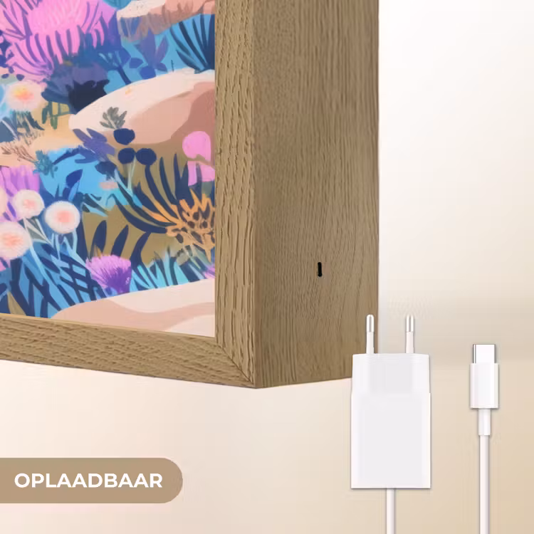 Lightbox - Wandlamp - Bloemenweide - Zee - Zomers — 7