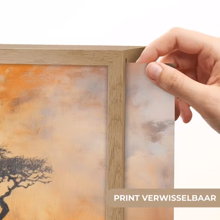 Lightbox - Wandlamp - Boom - Landschap - Oranje — 5