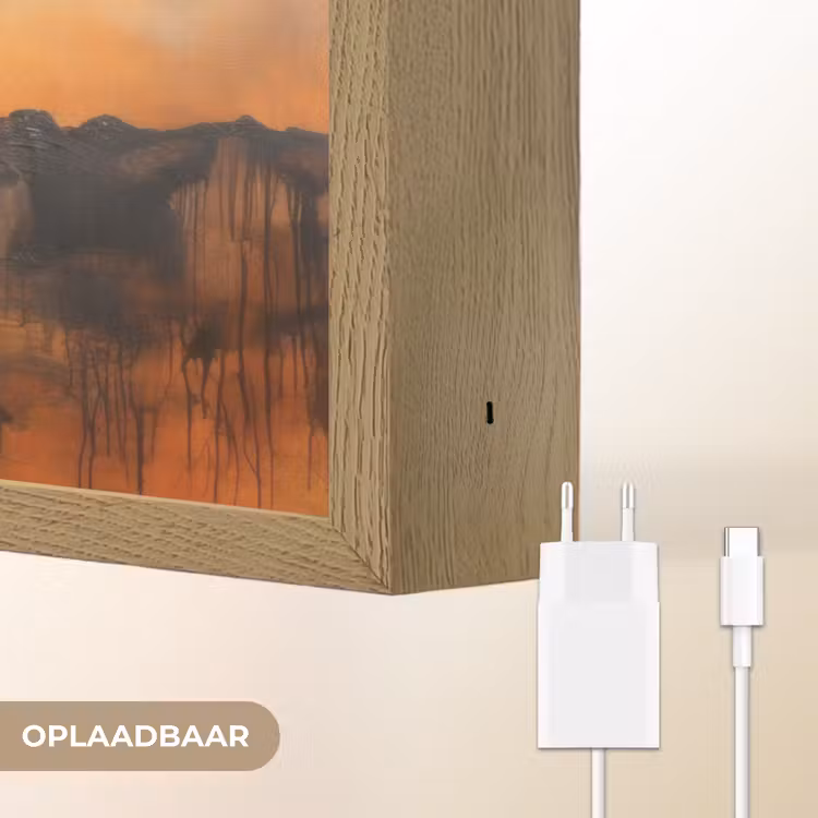 Lightbox - Wandlamp - Boom - Landschap - Oranje — 7